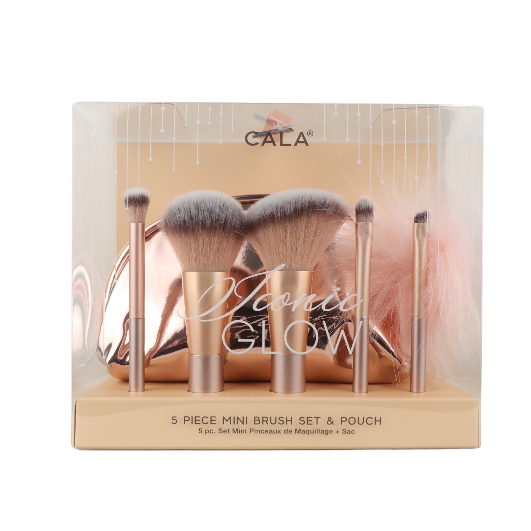 Cala Iconic Glow 5pc Mini Brush Set & Pouch